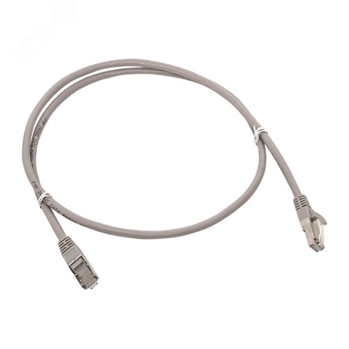 Патч-корд TERACOM PRO Cat.5E экранированный FTP оболочка LSZH серый (2.0м) | код TRP-5EFTP-LSH-2M-GY | EKF