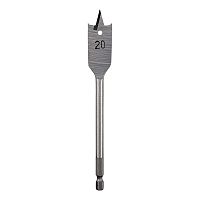 Сверло перовое по дереву 55х152 мм (шестигранный хвостовик) Kranz | код KR-91-0680 | KRANZ