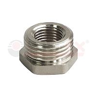 Футорка никелированная НР 1 1/4дюйм- ВР1/2дюйм (90/5) | код VF.581.N.114.012 | VALFEX