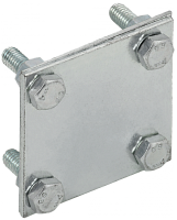 Заж. крес. пол.-пол. 40мм оц. сталь IEK | код ZCC63-11-1-40 | IEK