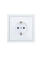 Розетка 1-мест. с защитн.шторк. СП ZIMA IP20 16А ПБТ безвинт. зажим бел. LEZARD 704-0288-124BQC