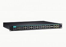 Коммутатор ICS-G7528A-4XG-HV-HV-T Layer 2 full Gigabit managed Ethernet switch with 20 10/100/1000BaseT(X) ports, 4 10/100/1000BaseT(X) or 100/1000BaseSFP slot combo ports, and 4 10GbE SFP+ slots, 2 isolated power supplies (85 to 264 VAC), t: -40/75 Код т