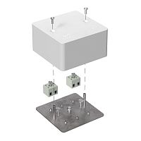 Коробка огнестойкая для кабель-канала 40-0460-FR2.5-4 Е15-Е120 RAL9003 85х85х45 (44 шт/кор) Промрукав | код 40-0460-FR2.5-4 | ПРОМРУКАВ