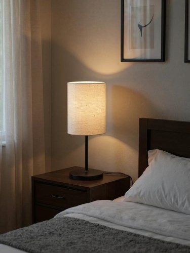 Светильник настольный JH3-01-iv E14 IP20 110х110х310мм метал.; ткань; PVC-пластик беж. JazzWay 5062351 фото 7 Светильник настольный JH3-01-iv E14 IP20 110х110х310мм метал.; ткань; PVC-пластик беж. JazzWay 5062351 фото 7