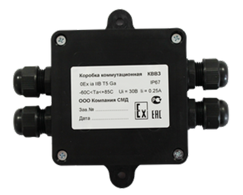 Коробка коммутационная взрывозащищенная КВВЗ тип А в комплекте 4 ввода MG16 | код СМД0000001023 | СМД