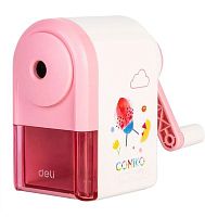 Точилка для карандашей механическая Deli E0641S 1 отверстие пластик ассорти | код 1458853 | DELI