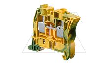 Клемма ZS16-PE/10 винтовой зажим, для заземления, 1920А/1с, ж./зеленый | код 1SNK510150R0000 | Entrelec