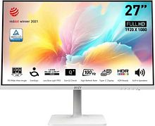 Монитор MSI 27 Modern MD2712PW белый IPS LED 1ms 16:9 HDMI M/M матовая HAS Piv 300cd 178гр/178гр 1920x1080 100Hz FreeSync FHD USB 5.85кг | код 2009137 | MSI