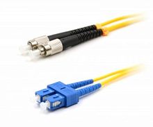 Патч-корд оптический LANMASTER, LSZH, дуплексный, FC/APC-SC/UPC, SM OS2, 20 м | код LAN-2FC-2SC/SAU-20 | LANMASTER