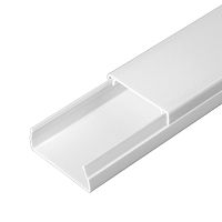 Кабель-канал белый 2-й замок в п/э 40х16 мм (30 м/уп) Промрукав | код PR03.0052 | ПРОМРУКАВ