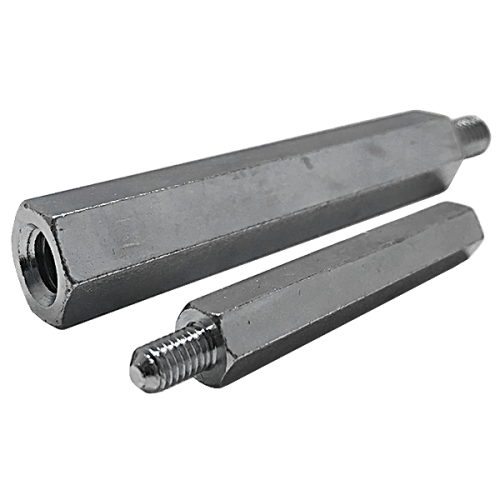 Стойка металлическая резьбовая h=100mm, d=10mm, с резьбой M6 | код MMF1006D10 | MOREK