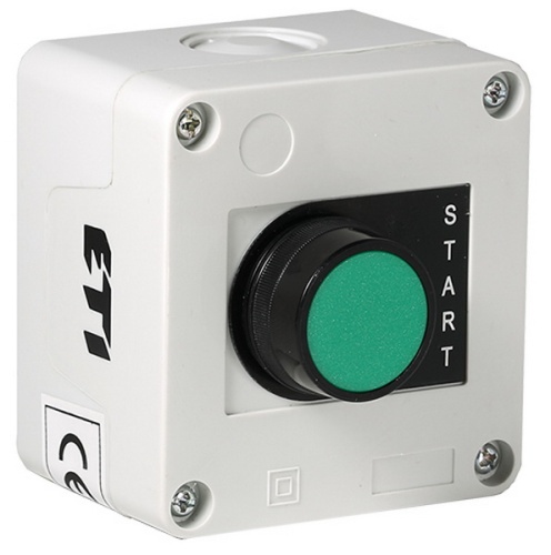 Кнопочный пост 1-модульный - START JAB20000 (зеленый) | код 004770362 | ETI