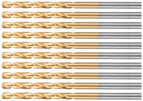 Сверло по металлу Cutop Profi с титановым покрытием, 3.2х65 мм (10 шт) | код 52-434 | FIT фото 5