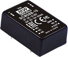 Источник питания DC-DC, 8Вт, вход 18...36В, выход 5В/1,6А, изоляция 1000В DC, DIP24 32х20.3х12,2мм, -25...+71С | код SCW08B-05 | MeanWell