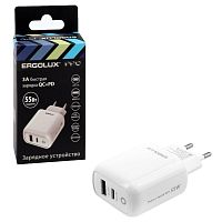 Адаптер сетевой GaN ERGOLUX ELX-РA03QC-C01 Ergolux 15293