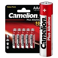 Элемент питания алкалиновый AA/LR6 1.5В Plus Alkaline BL10 (уп.10шт) Camelion 14854