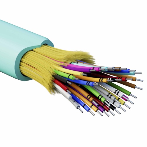 Кабель волоконно-оптический, распределительный, арамидные упрочняющие нити, для внутренней прокладки, нг(А)-HF, 32 ОВ, категория OM3 | код RNDT3C32AQ01-E | DKC