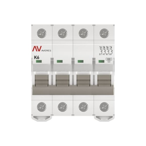 Выключатель автоматический AV-6 4P 6A (K) 6kA EKF AVERES | код mcb6-4-06K-av | EKF фото 4 Выключатель автоматический AV-6 4P 6A (K) 6kA EKF AVERES | код mcb6-4-06K-av | EKF фото 4