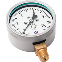 Манометр для измерения низких давлений газов радиальный КМ-22Р 0-4kРа 1/2' кл.1.5 | код 2248 | РОСМА