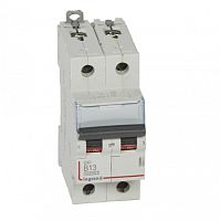 Выключатель автоматический двухполюсный DX3 10000 13А B 16кА | код. 408941 |  Legrand 