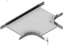 ОТВЕТВИТЕЛЬ ГОРИЗОНТАЛЬНЫЙ Т-ОБРАЗНЫЙ, UKF-C/UKS-C 50х600 мм, ТОЛЩИНОЙ 1 мм, оцинкованный Сендзимир | код 3136814 | EAE