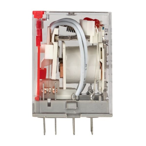 Реле промежуточное с кнопкой и мех, Индикацией RPAt 22/4 5A 230В AC AVERES | код rpat-22-4-230AC | EKF фото 4