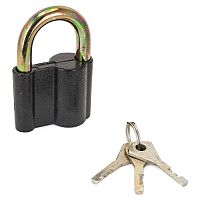 Замок навесной с дисковым механизмом секрета, СТАНДАРТ AL-760 черный | код 4862 | ПТК