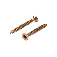 Саморез универсальный KRANZ 5х50, желтый цинк, короб (100 шт./уп.) | код KR-01-3311-041 | KRANZ