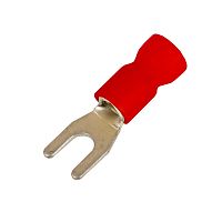 Наконечник вилочный с изолир.фланцем ПВХ, легкий ввод жилы, 0,25-1,5 кв.мм М3 (д.3,2 мм) (НВИ) | код 2A13P-EE-PVC | DKC