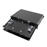 Оптическая полка выдвижная без лицевой панели неукомплектованная 2U черная | код RNFPE2U48 | DKC