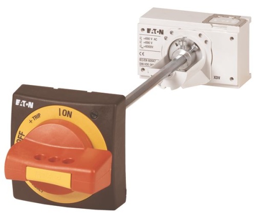 Ручка на дверь, блокируемая в положении 0, красно желтая для авар. Отключения, для NZM1, NZM1-XTVDVR | код 260178 | EATON