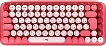 Клавиатура Logitech POP Keys механическая розовый/красный USB беспроводная BT/Radio | код 1658793 | Logitech