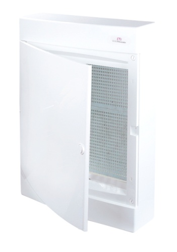 Щит пласт. наружн. исп. ECT3x18 MEDIA-PO (перф.панель, белая дверца) | код 001100211 | ETI