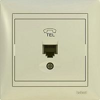 Розетка (TF) телефонная (RJ11) 1-местная СП слоновая кость Ledard | в коробке.10шт. |трансп.упак.120шт. | | код 6078684 | POWERMAN