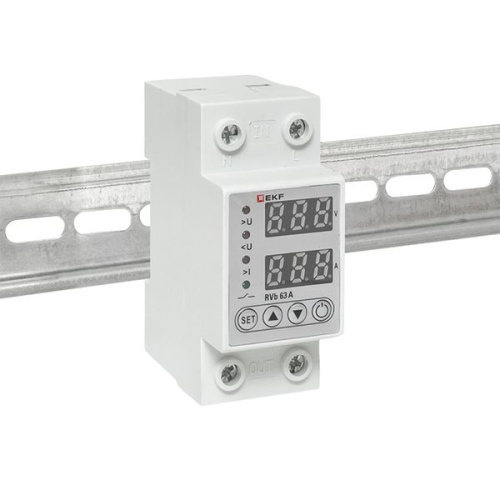 Реле напряжения и тока с дисп. RVb 63A EKF | код rvb-m63a | EKF фото 3 Реле напряжения и тока с дисп. RVb 63A EKF | код rvb-m63a | EKF фото 3