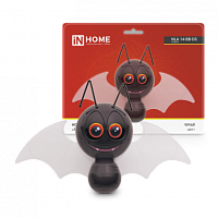 Ночник светодиодный NLA 14-BB-DS ЛЕТУЧАЯ МЫШКА черная с датчиком освещения 230В IN HOME | код 4690612039992 | IN HOME