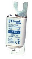 Предохранитель S000UQU/80/125A/690V aR (50kA) | код 004331014 | ETI