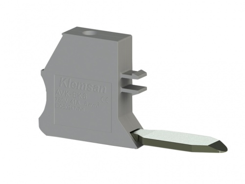 304 370, Доп. клемма 6 мм.кв. к клеммникам AVK(95-240), (серый), AVK/EK6 | код 0.0.0.3.04370| KLEMSAN