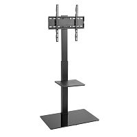 Напольная стойка с кронштейном для телевизора 32 -55 дюймов REXANT с дополнительной полкой для медиаоборудования серия Profi | код 38-0317 | REXANT