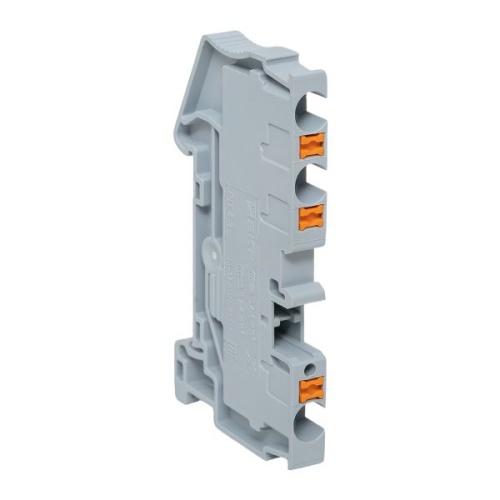 Клеммная колодка пружинная 4 Push-in 3 вывода серая | код PIT-4-3 | EKF фото 2