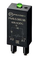PM8.0.060.98 Модуль индикации и защиты LED + Варистор (60В AC/DC) | код PM8006098 | РЕЛЕОН