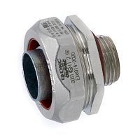 Взрывозащищенная Ex e муфта металлорукав-коробка. DN40 мм. M40х1,5.Никелированная латунь. IP66/67 | код EX6014-40A | DKC