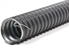 Металлорукав в ПВХ изоляции МРПИ НГ 50 (20 м/уп.) черный с протяжкой | код zeta44410 | ЗЭТАРУС