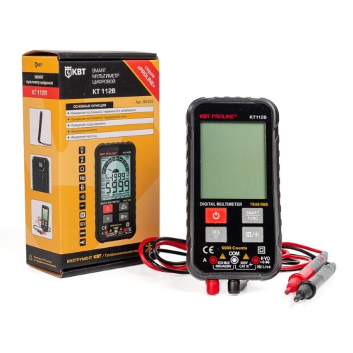 Мультиметр цифровой KT 112В серия PROLINE | код 86326 | КВТ фото 3