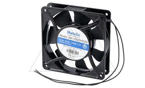 Вентилятор осевой NA, 120x120x25мм, 220В, 96м3/ч, 21Вт, 2300об/мин, 39дБА, подшипник скольжения | код NA12025HA2S | Natclic