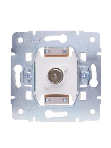 Розетка телевизионная проходная TV 1-м СП Vesna механизм жемчуж./бел. перламутр LEZARD 742-3088-129 фото 4 Розетка телевизионная проходная TV 1-м СП Vesna механизм жемчуж./бел. перламутр LEZARD 742-3088-129 фото 4