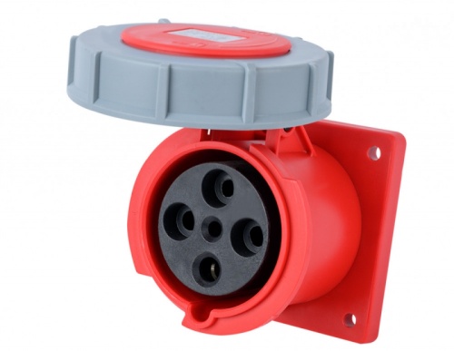 Розетка для скрытой проводки 3Р+РЕ 63А 380В IP67 РЩ-103 | код 26272DEK | DEKraft