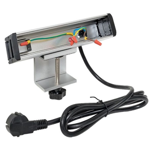 Встраиваемый настольный розеточный блок для крепления к столу, 10 модулей, C-Line | код cl-vnbco-10-s | EKF фото 2