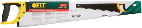 Ножовка по пенобетону, карбидные вставки на каждом 2-ом зубе, прорезиненная ручка 700 мм | код 40773 | FIT фото 4