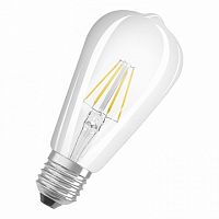 светодиодная лампа PARATHOM CL Edison,филаментная, 7W (замена 60Вт), теплый белый свет, прозрачная |  код. 4052899972834 |  OSRAM